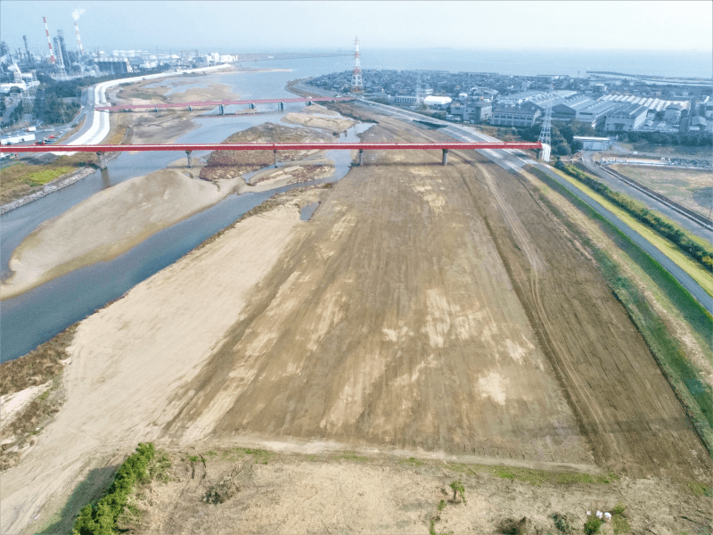 平成29年度 鈴鹿川塩浜地区河道掘削工事
